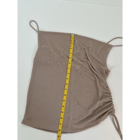 American Threads M/L Dressy Spaghetti Strap Cowl Neck Shimmer Top - Picture 5 of 9